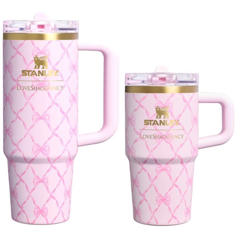 Stanley 1913 x LoveShackFancy Holiday The Quencher® Details ProTour Tumbler Set | 2-pack - Premium Active Pack Set